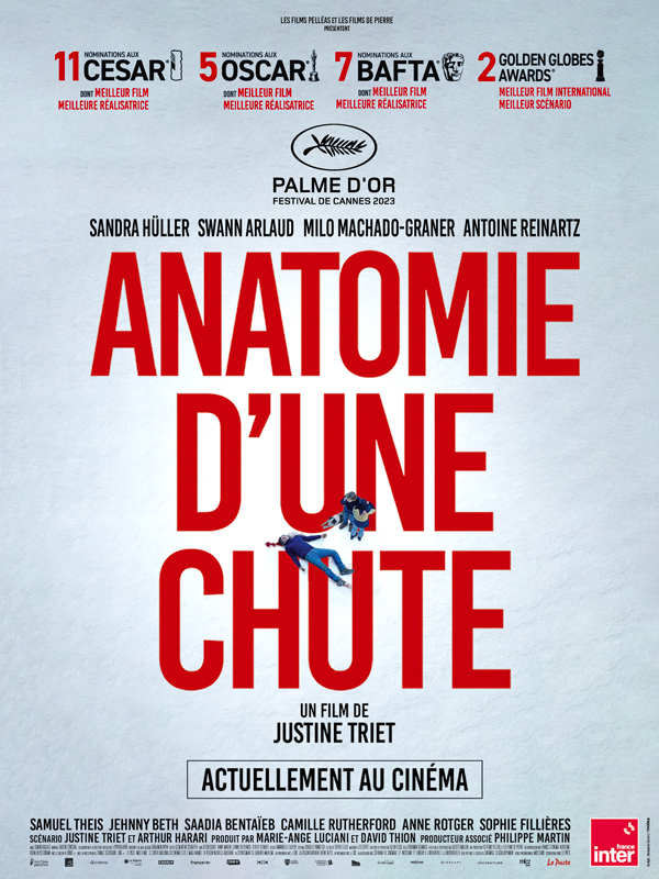 Anatomie d’une chute : de la Palme d’Or à l’Oscar du meilleur scénario original